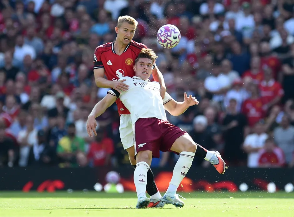 Viktor Gyokeres in action during Arsenal vs Manchester United