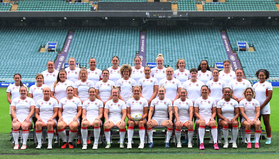 England Women Rugby World Cup 2025 squad photo