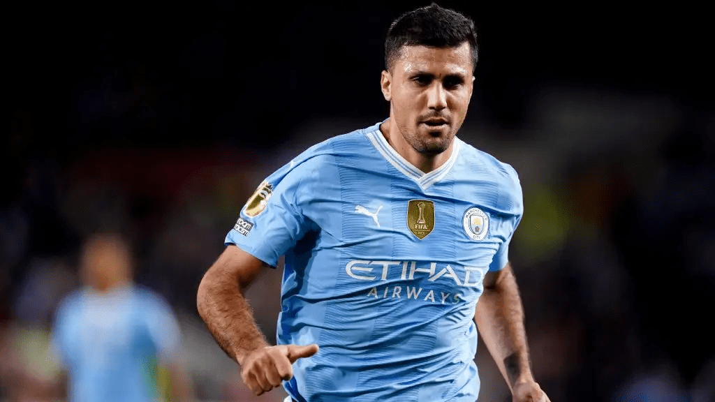 Rodri speaking to the media after Manchester City’s 2-1 loss to Brighton