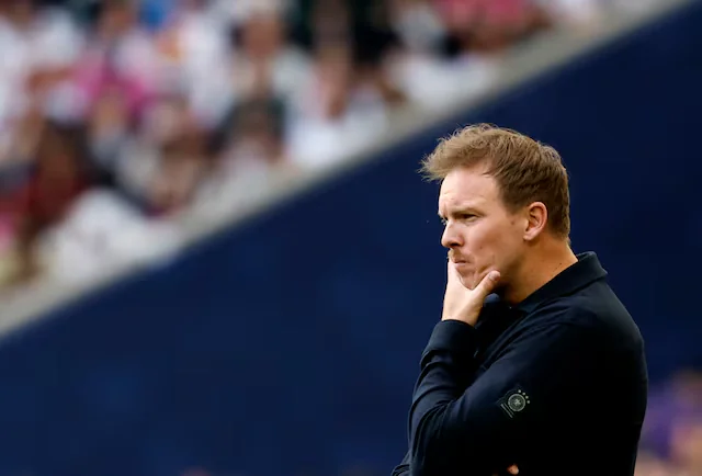 Germany coach Julian Nagelsmann reacts during Nations League match against France