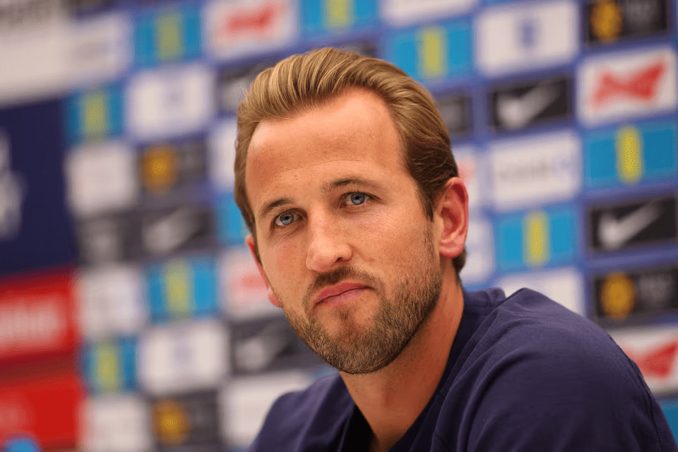 Harry Kane on Levy’s Spurs Exit during England press conference.