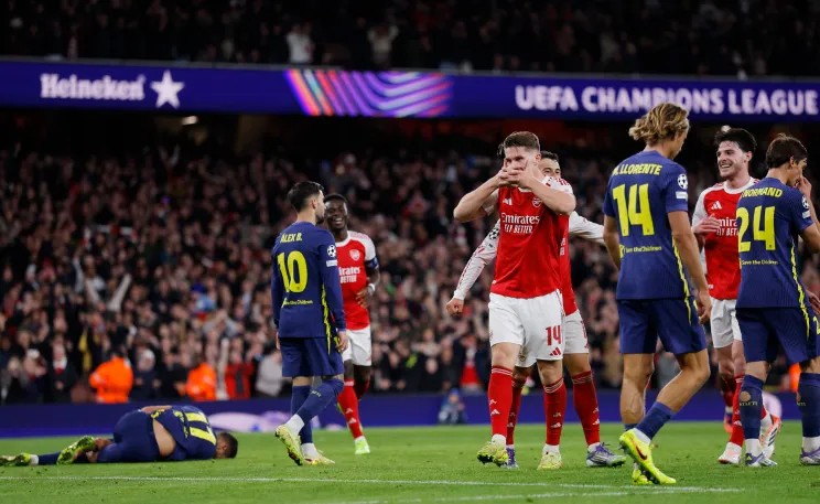 Champions League: Arsenal Thrash Atletico as Gyökeres Ends Goal Drought, City and Newcastle Win