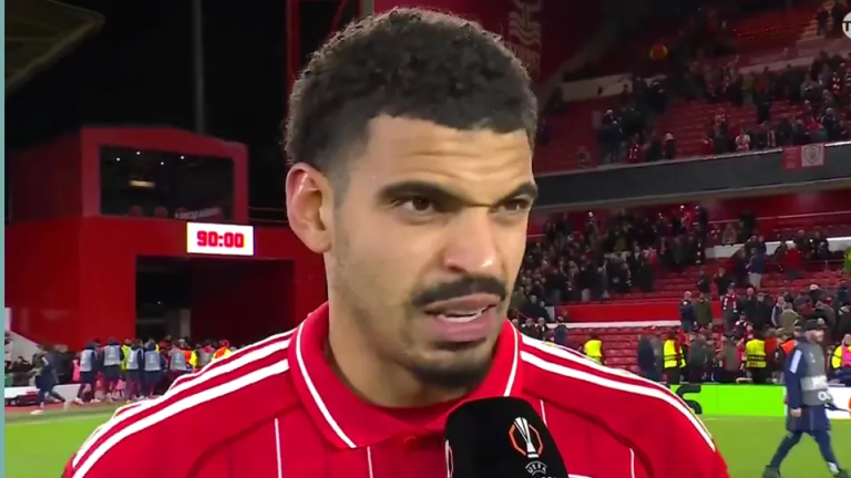 Morgan Gibbs-White sparked controversy after his post-match interview appeared to take a swipe at Tottenham boss Ange Postecoglou.