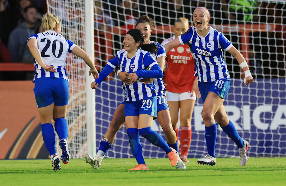 Manchester City Win Women’s Super League Title After Arsenal Slip Against Brighton